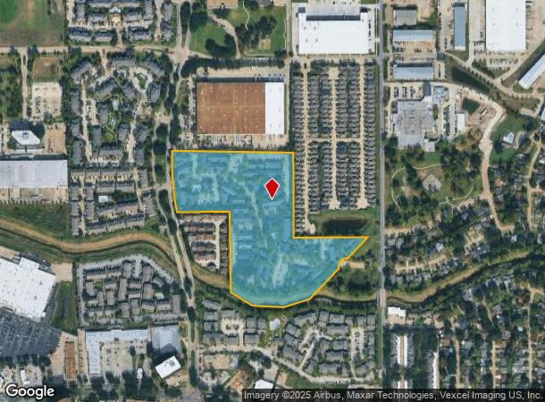 6000 Hollister St, Houston, TX Parcel Map