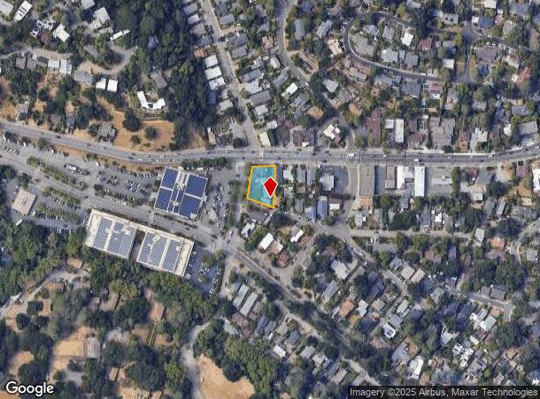  1625 Sir Francis Drake Blvd, Fairfax, CA Parcel Map