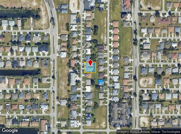  1321 Se 8Th Ave, Cape Coral, FL Parcel Map