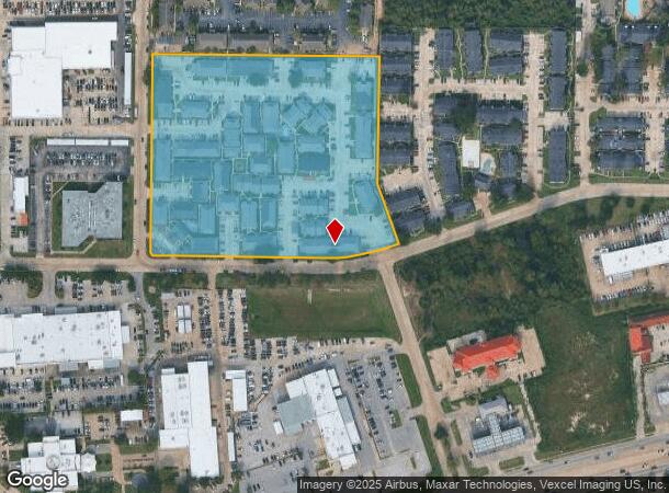 311 Highland Cross Dr, Houston, TX Parcel Map