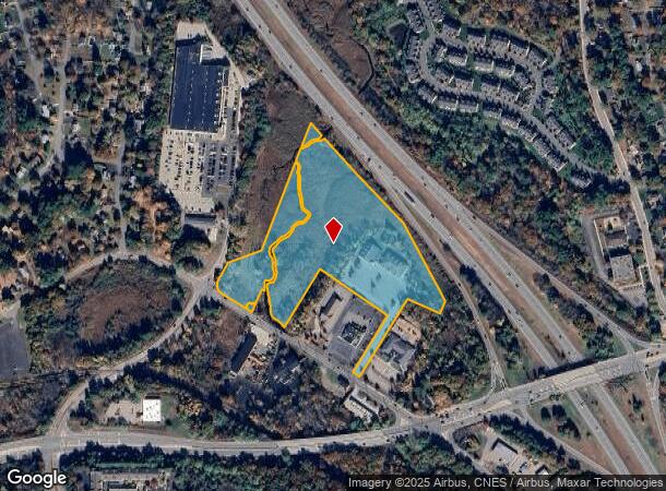  835 W Central St, Franklin, MA Parcel Map