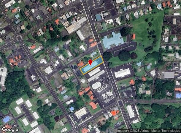1382 Kilauea Ave, Hilo, HI Parcel Map