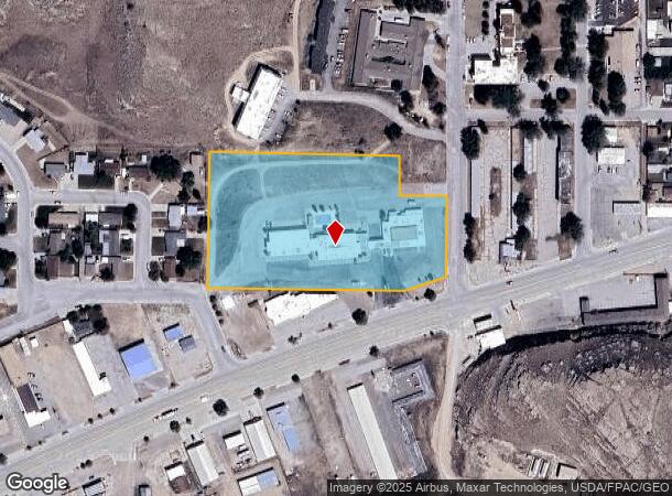 1617 W Spruce St, Rawlins, WY Parcel Map