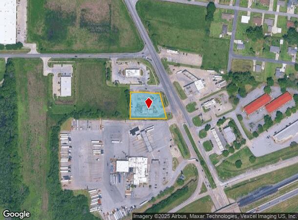 1725 N University Ave, Lafayette, LA Parcel Map