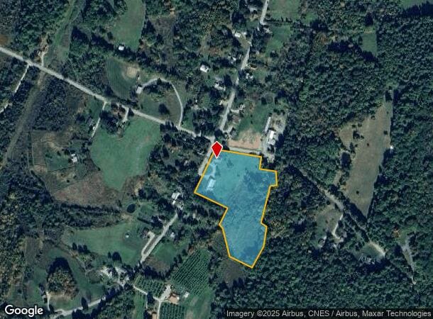 1599 Monkton Rd, North Ferrisburgh, VT Parcel Map