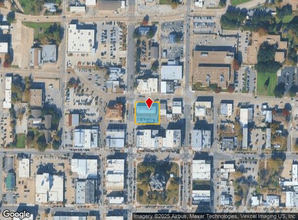  218 N Elm St, Denton, TX Parcel Map