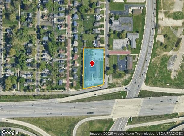  838 Coburn St, Akron, OH Parcel Map