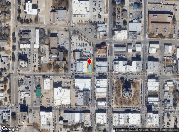  216 W Oak St, Denton, TX Parcel Map