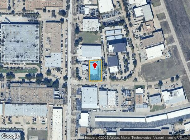 4213 Wiley Post Rd, Addison, TX Parcel Map