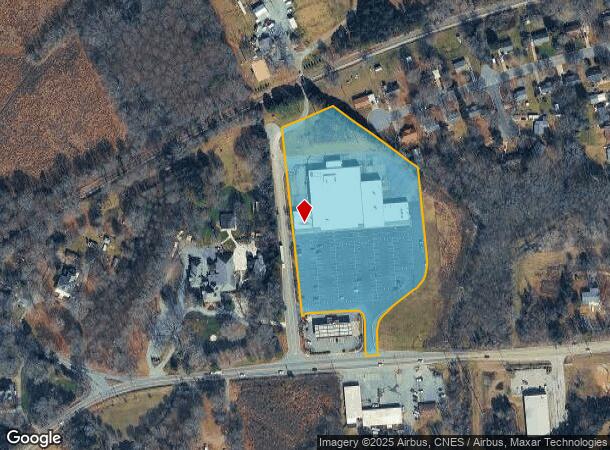 1664 W Franklin St, Monroe, NC Parcel Map