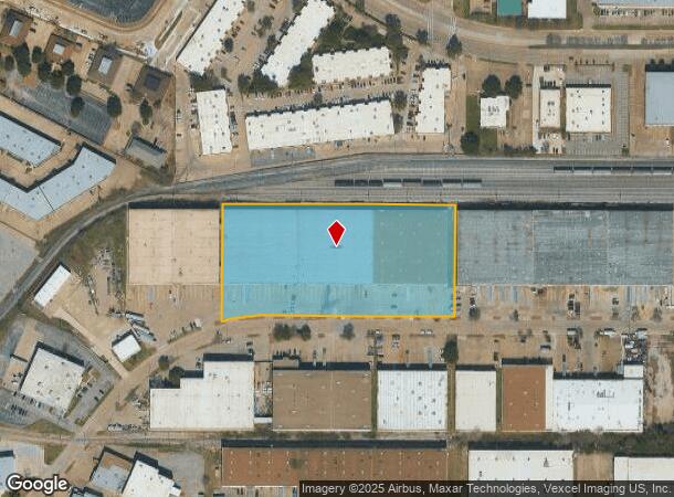 2017 Exchange Dr, Arlington, TX Parcel Map