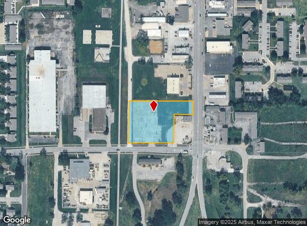  1640 S Main St, Ottawa, KS Parcel Map