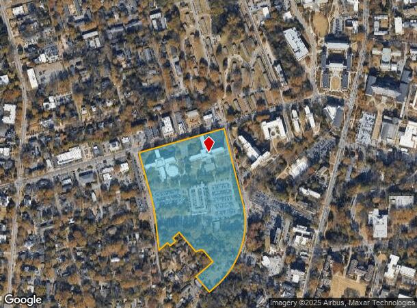  585 Baxter St, Athens, GA Parcel Map