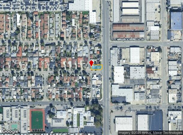  16221 Garfield Ave, Paramount, CA Parcel Map