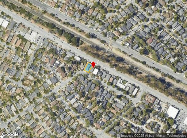  852 Edgehill Dr, Burlingame, CA Parcel Map