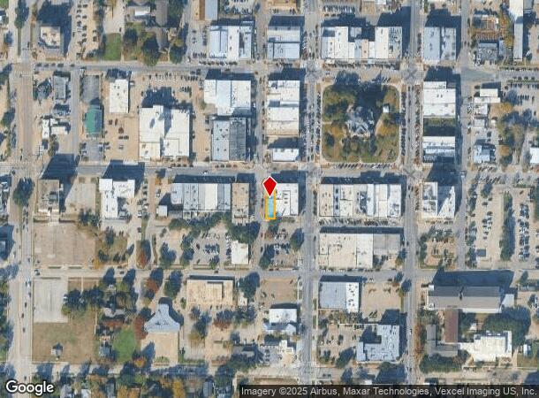 209 W Hickory St, Denton, TX Parcel Map
