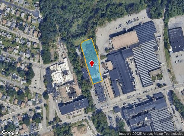  595 Mineral Spring Ave, Pawtucket, RI Parcel Map