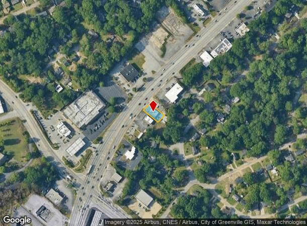  1263 S Pleasantburg Dr, Greenville, SC Parcel Map