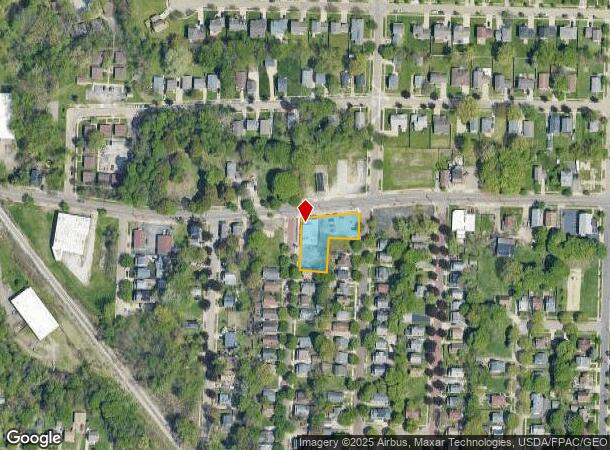  1280 Newton St, Akron, OH Parcel Map