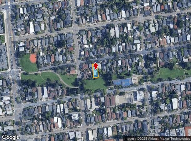 1608 Delaware St, Berkeley, CA Parcel Map
