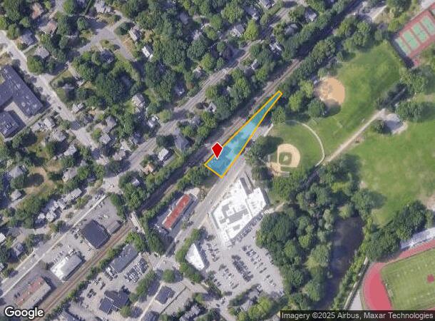  445 Washington St, Wellesley, MA Parcel Map