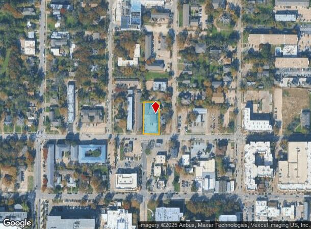  1418 W Oak St, Denton, TX Parcel Map