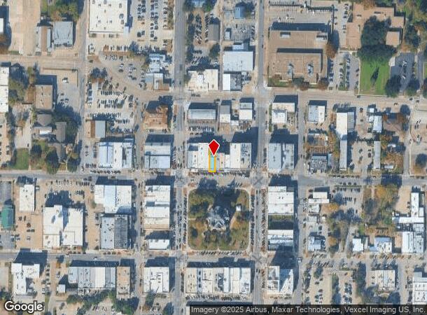 114 W Oak St, Denton, TX Parcel Map