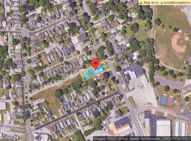  1615 Columbus Ave, Sandusky, OH Parcel Map