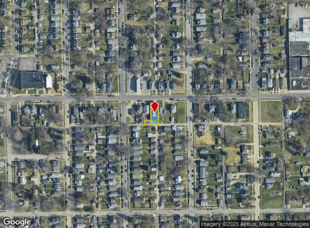  614 W Calvert St, South Bend, IN Parcel Map