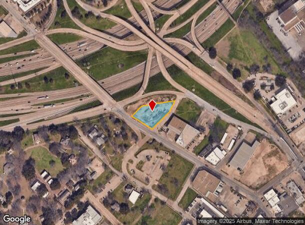  1550 S Harwood St, Dallas, TX Parcel Map