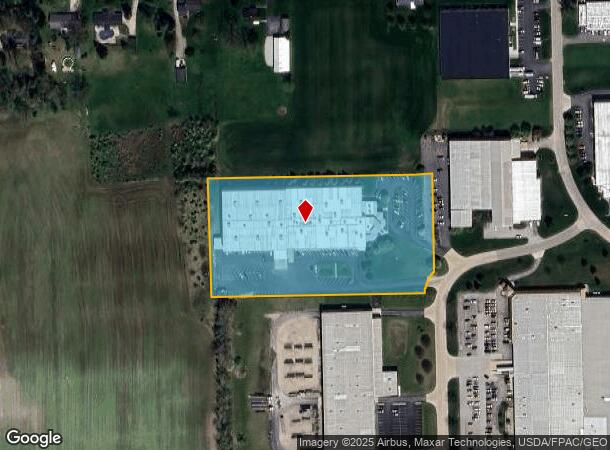  7155 Industrial Dr, Temperance, MI Parcel Map