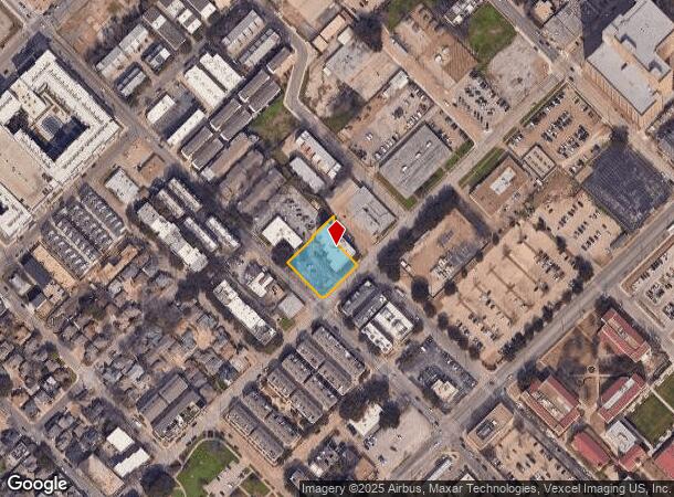 1408 N Washington Ave, Dallas, TX Parcel Map