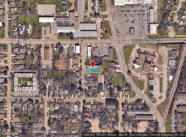  1406 Pearson St, Irving, TX Parcel Map