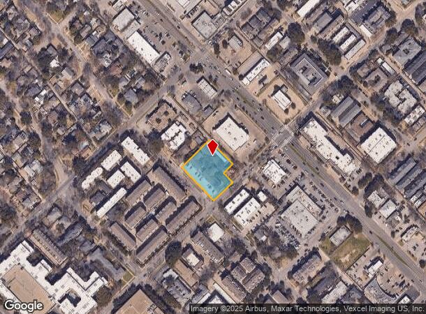  4214 Rawlins St, Dallas, TX Parcel Map