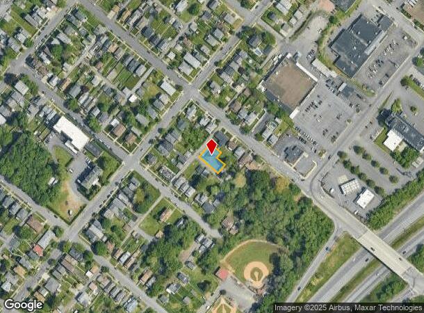  1016 River St, Scranton, PA Parcel Map