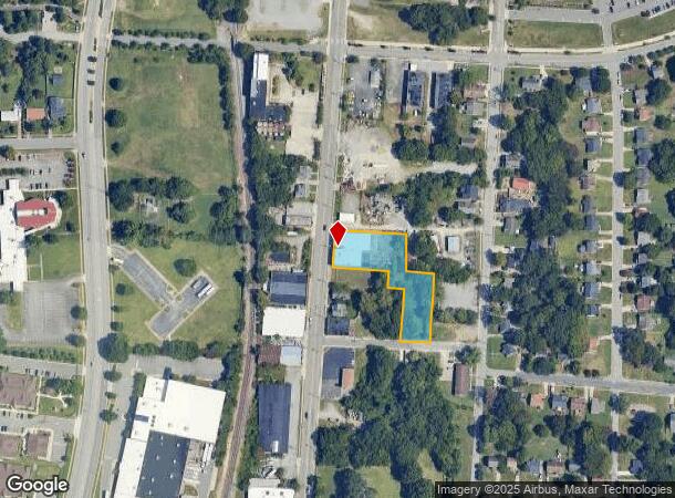 853 S Elm St, Greensboro, NC Parcel Map
