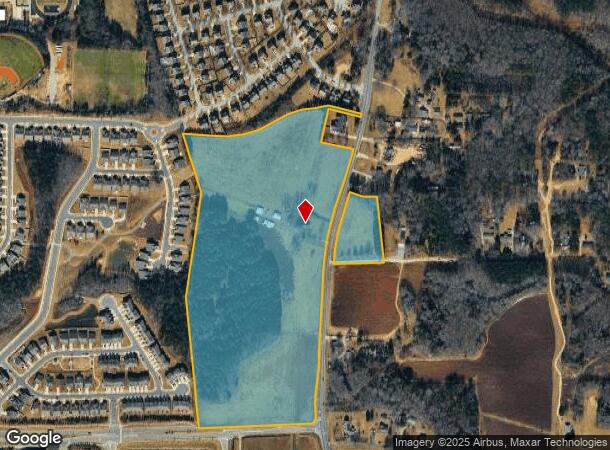 1100 Piney Grove Wilbon Rd, Holly Springs, NC Parcel Map