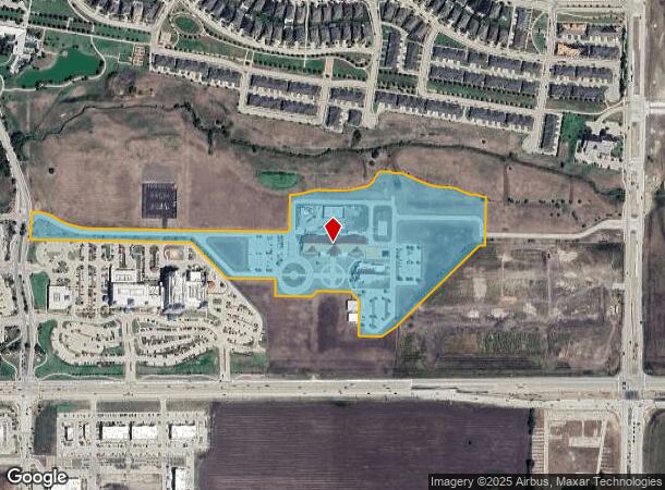  4000 W University Dr, Prosper, TX Parcel Map