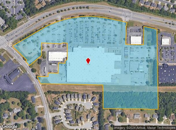  1133 E West Connector, Austell, GA Parcel Map