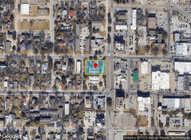  513 W Oak St, Denton, TX Parcel Map