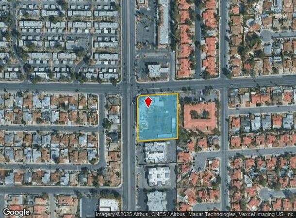6085 W Twain Ave, Las Vegas, NV Parcel Map