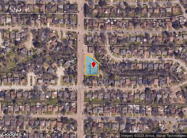  3626 Saturn Rd, Garland, TX Parcel Map