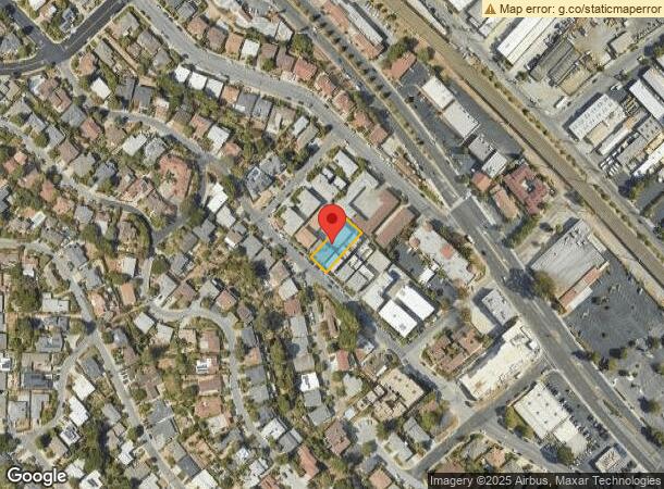  1621 Sixth Ave, Belmont, CA Parcel Map