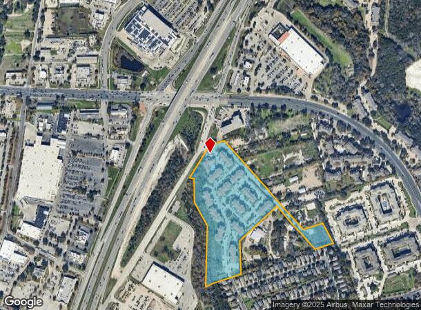  1701 Oak Hill Ln, Austin, TX Parcel Map