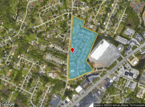  4025 Oakwood Dr, Chattanooga, TN Parcel Map