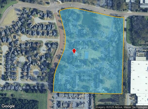 400 Orchard Cir W, Collierville, TN Parcel Map