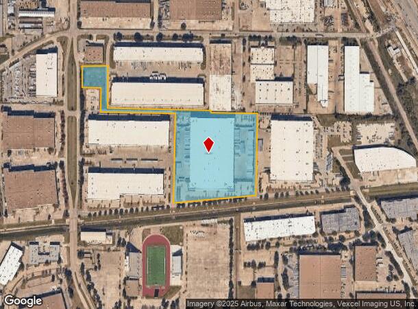 1613 Hutton Dr, Carrollton, TX Parcel Map