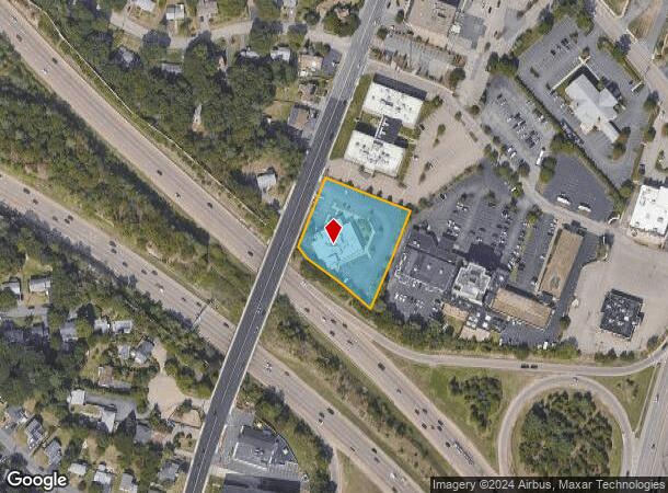  910 Washington St, Dedham, MA Parcel Map