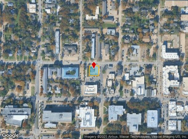  1507 W Oak St, Denton, TX Parcel Map