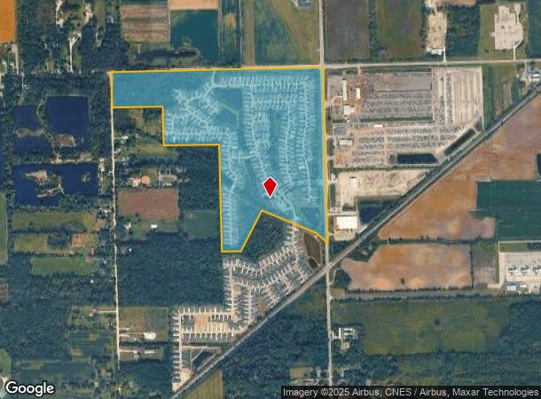 8330 N Brookston Dr, Willis, MI Parcel Map